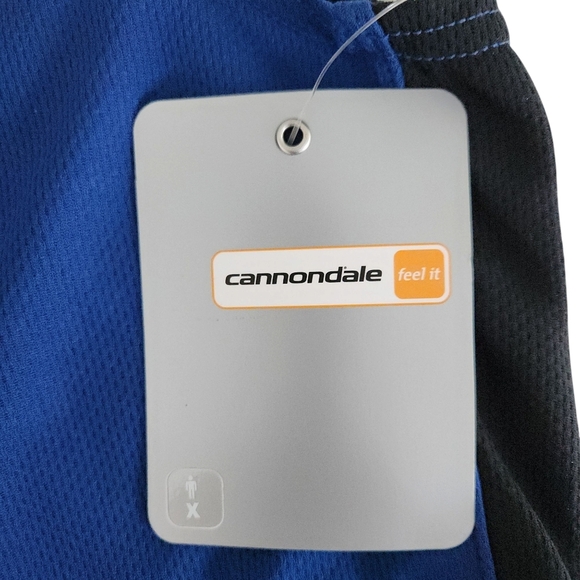 CANNONDALE  Ride Sleeveless Cycling Jersey 1/2 zip blue XL NWT - Picture 5 of 11